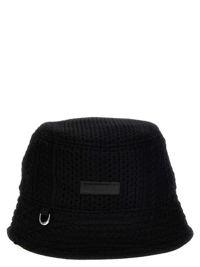 Jacquemus Black Viscose Bucket Hat