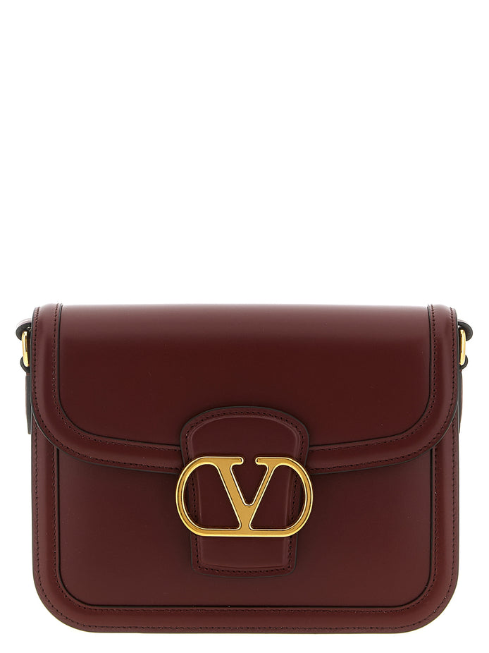 Valentino Garavani Bordeaux Calfskin Crossbody Bag