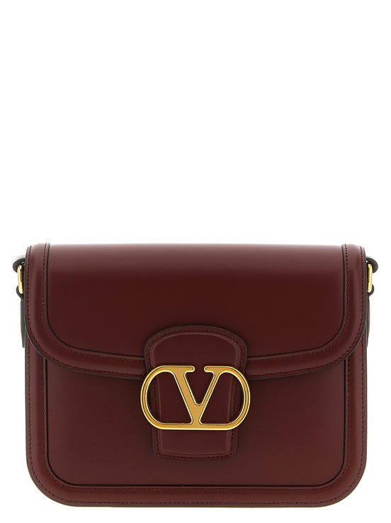 Valentino Garavani Bordeaux Calfskin Crossbody Bag