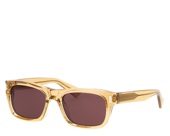 Saint Laurent 83 Beige Acetate Sunglasses