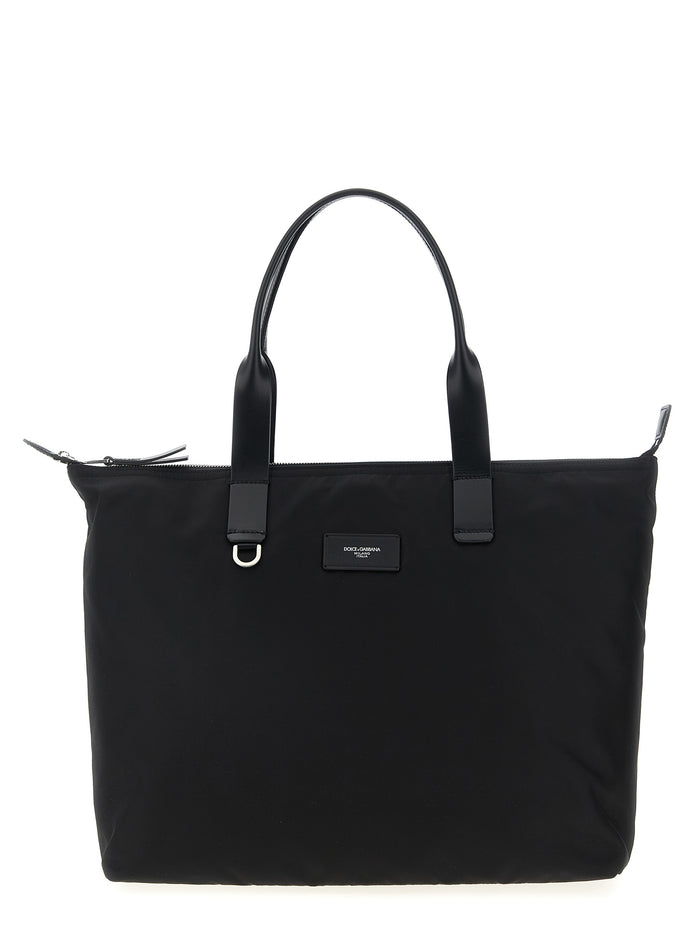 Dolce & Gabbana Black Polyamide Tote Bag