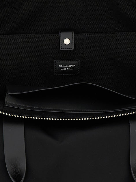 Dolce & Gabbana Black Polyamide Tote Bag