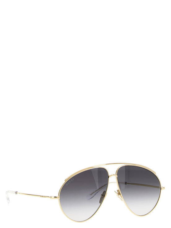Gucci Gold Metal Sunglasses