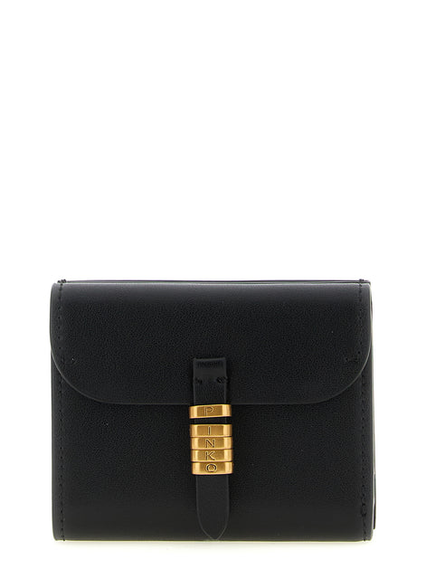 PINKO Black Cowhide Cardholder
