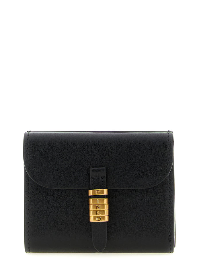 PINKO Black Cowhide Cardholder