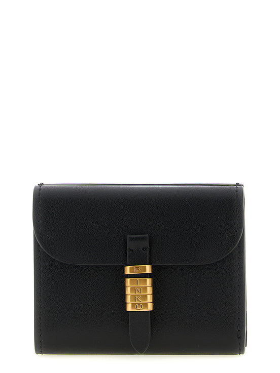 PINKO Black Cowhide Cardholder