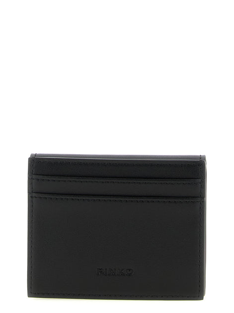 PINKO Black Cowhide Cardholder