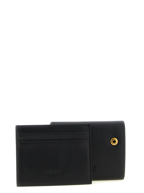 PINKO Black Cowhide Cardholder
