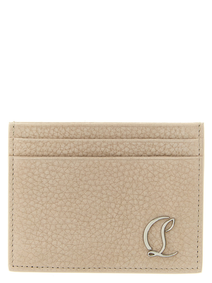 Christian Louboutin Beige Calfskin Cardholder
