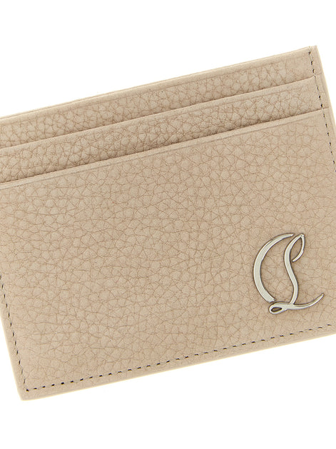 Christian Louboutin Beige Calfskin Cardholder