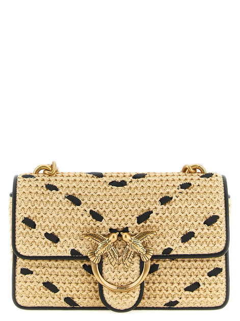 PINKO Beige Cowhide Crossbody Bag