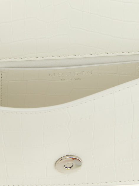 Alexander McQueen White Calfskin Shoulder Bag