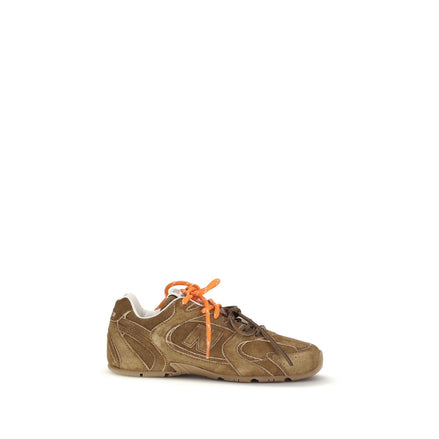 Miu Miu x New Balance 530 SL Brown Leather Athletic Sneakers