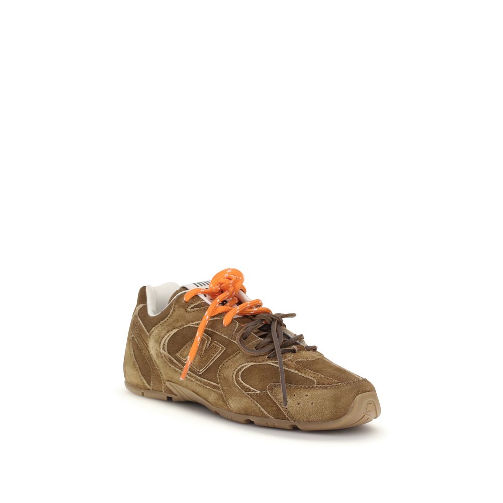 Miu Miu x New Balance 530 SL Brown Leather Athletic Sneakers