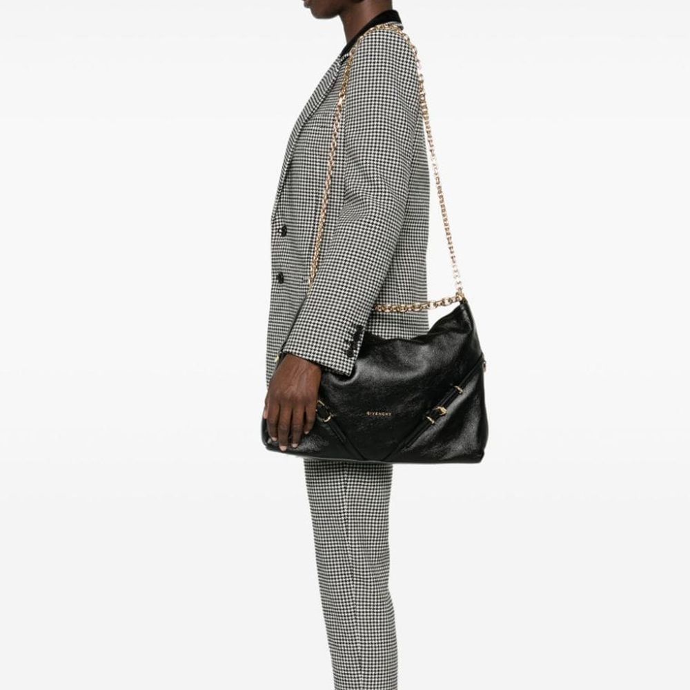 Givenchy Voyou Black Calfskin Shoulder Bag
