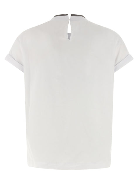 Brunello Cucinelli White Cotton T-Shirt