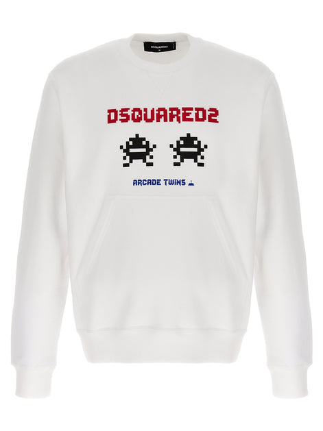 Dsquared² White Cotton Sweatshirt