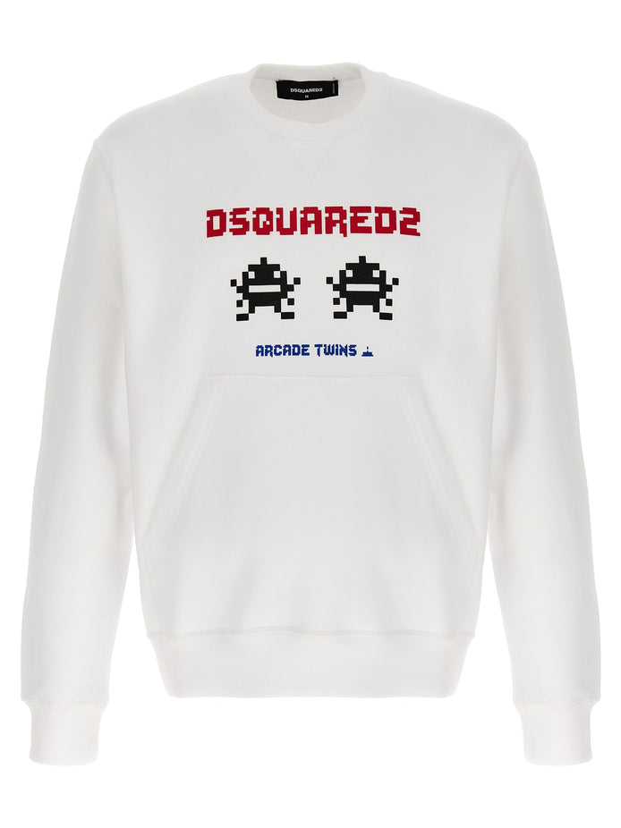 Dsquared² White Cotton Sweatshirt