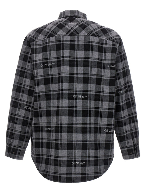 Off-White Gray Cotton Shell Jacket