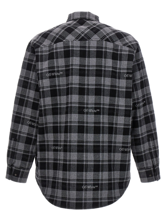 Off-White Gray Cotton Shell Jacket