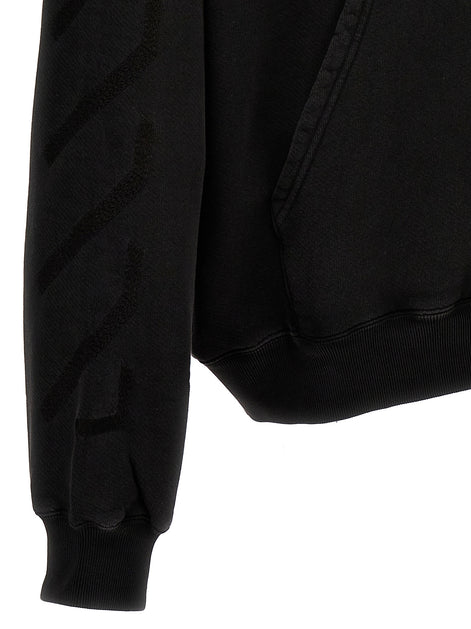 Off-White Gray Cotton Sweatshirt