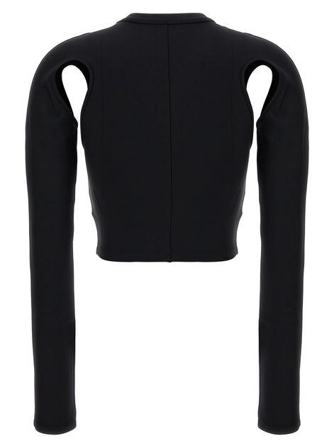 Off-White Black Polyamide Long Sleeve T-Shirt