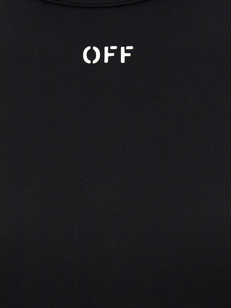 Off-White Black Polyamide Long Sleeve T-Shirt