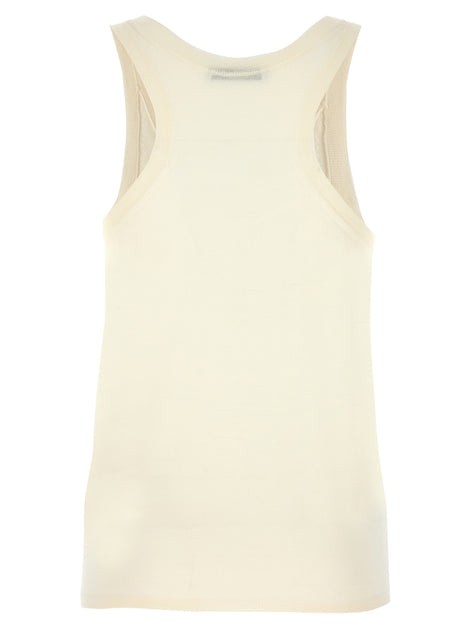 Max Mara White Cashmere Tank Tops