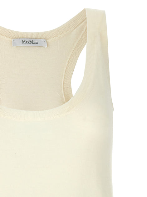 Max Mara White Cashmere Tank Tops