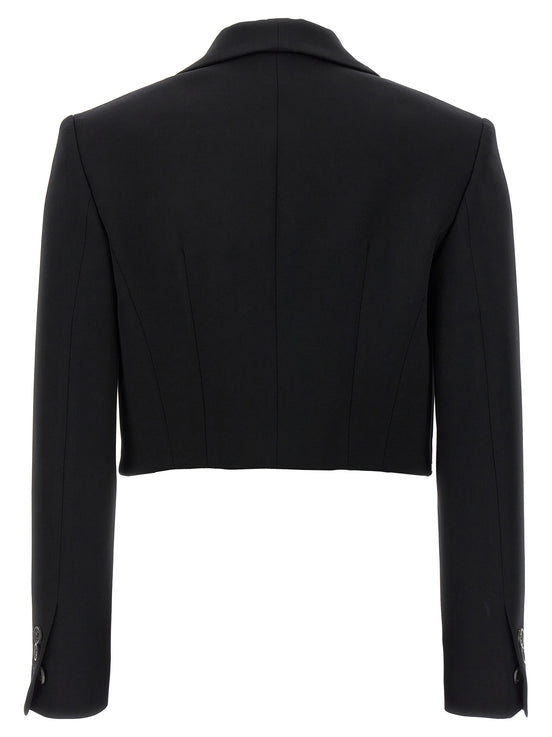 Dsquared² Black Polyester Full-Length Jacket