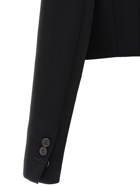 Dsquared² Black Polyester Full-Length Jacket