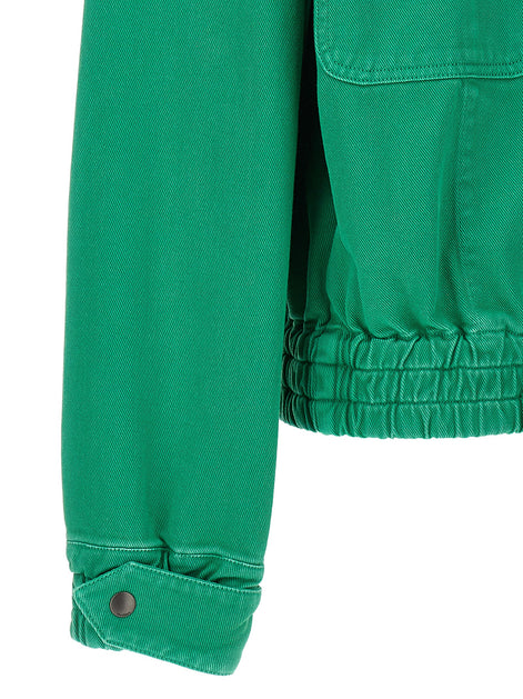 Max Mara Bicolor Cotton Full-Length Jacket