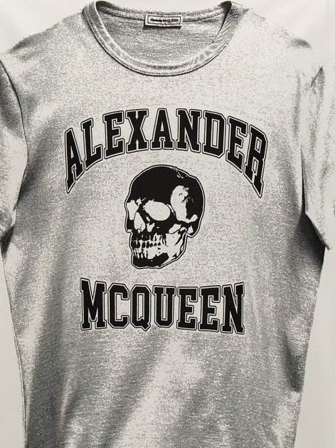 Alexander McQueen Bicolor Cotton T-Shirt