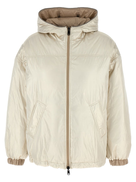 Brunello Cucinelli Beige Polyester Full-Length Jacket