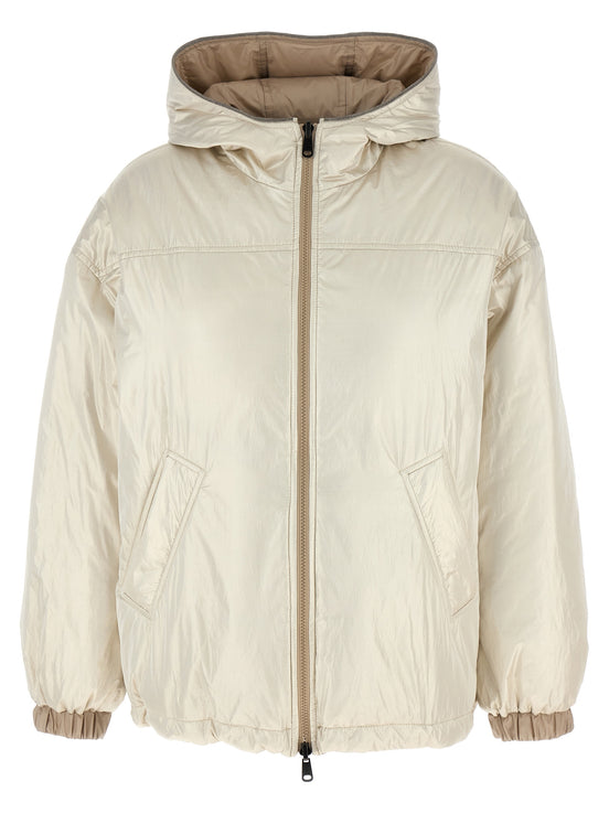 Brunello Cucinelli Beige Polyester Full-Length Jacket