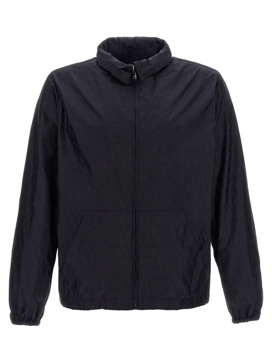 Valentino Garavani Blue Polyamide Shell Jacket