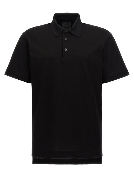 Givenchy Black Cotton Polo Shirt
