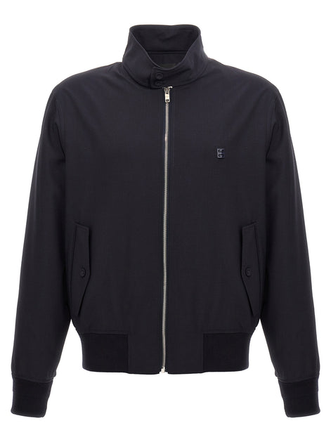Givenchy Blue Elastane Bomber