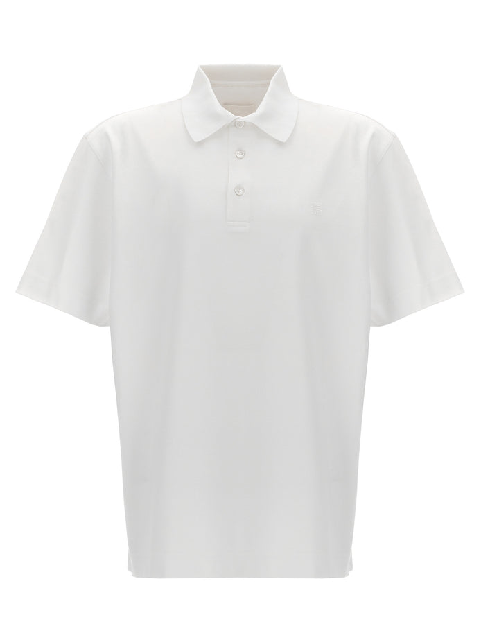 Givenchy White Cotton Polo Shirt