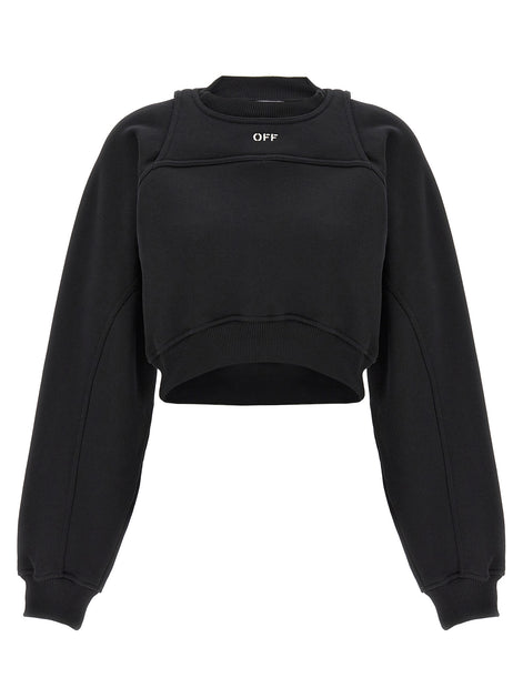 Off-White Bicolor Cotton Sweatshirt