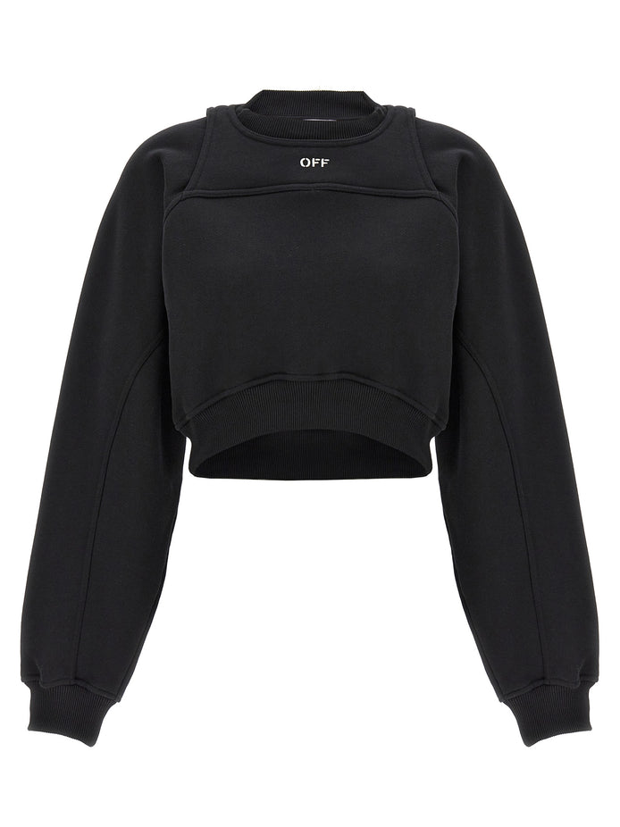 Off-White Bicolor Cotton Sweatshirt