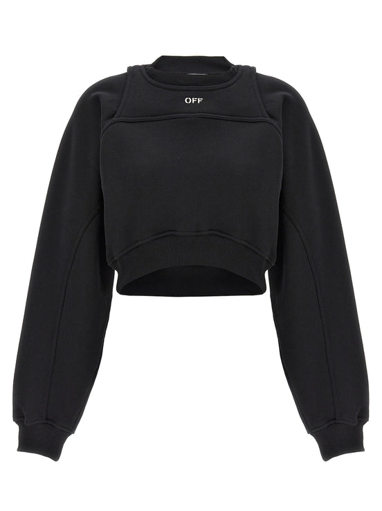 Off-White Bicolor Cotton Sweatshirt