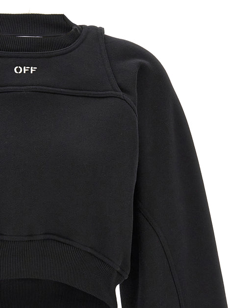 Off-White Bicolor Cotton Sweatshirt