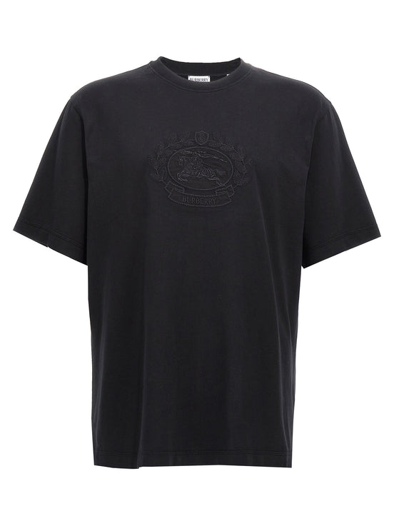 Burberry Black Cotton T-Shirt