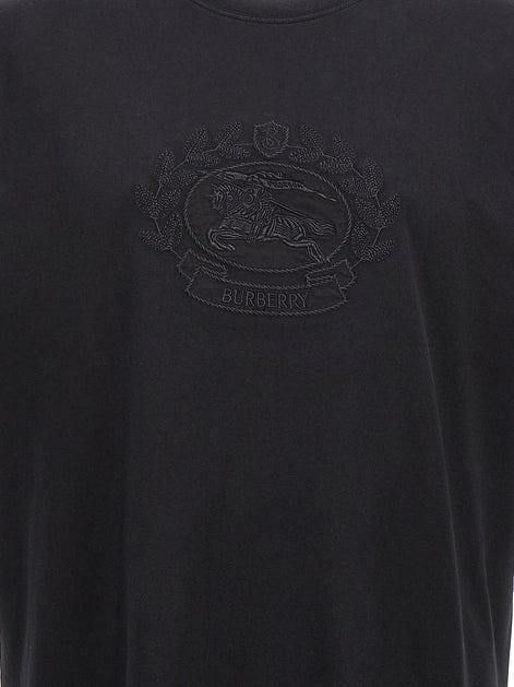 Burberry Black Cotton T-Shirt