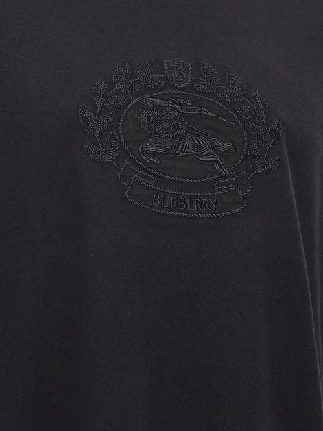 Burberry Black Cotton T-Shirt