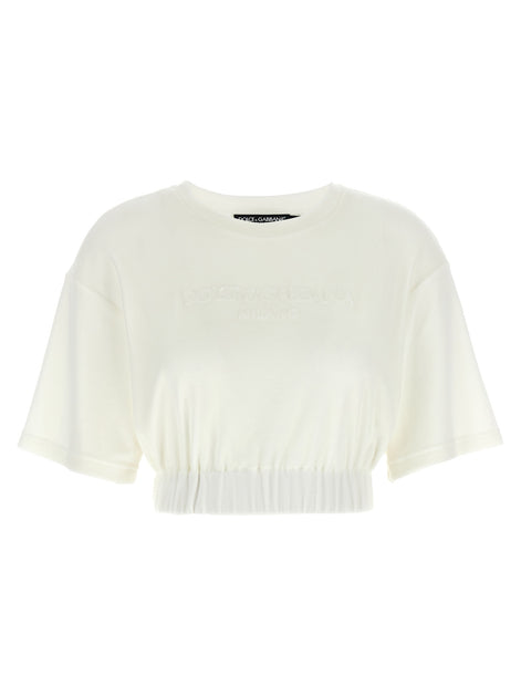 Dolce & Gabbana White Cotton T-Shirt