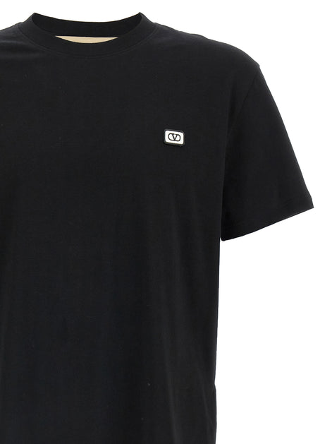 Valentino Garavani Black Cotton T-Shirt