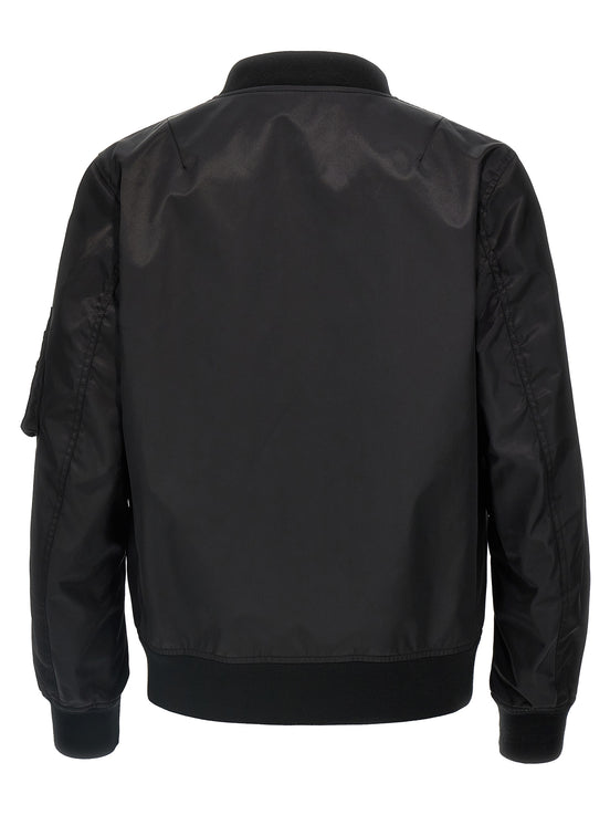 Valentino Garavani Black Polyamide Bomber