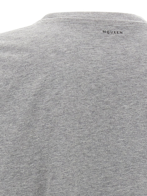 Alexander McQueen Gray Cotton T-Shirt